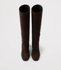 Brown Suede Knee-High Boots 55