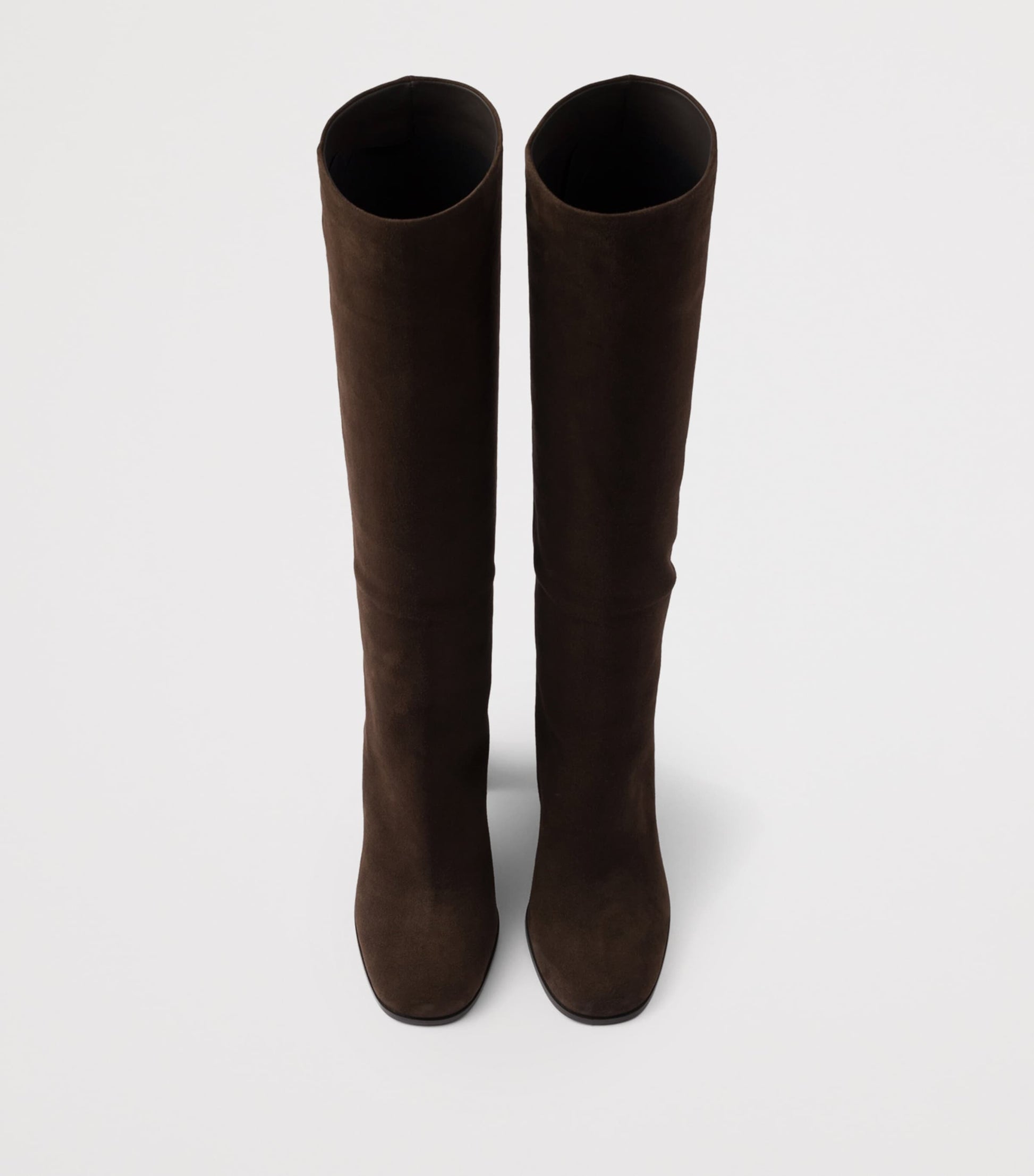 Brown Suede Knee-High Boots 55