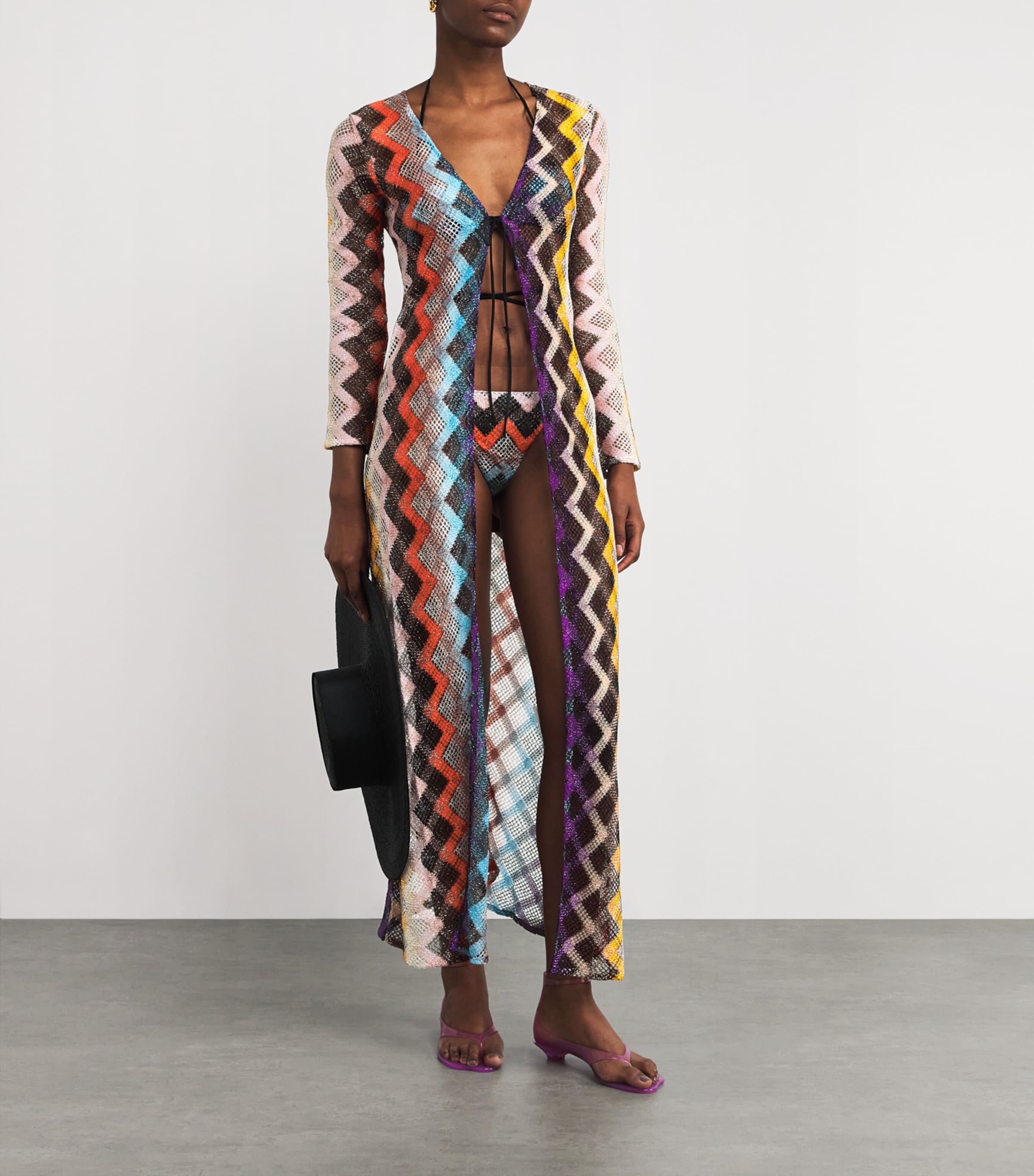 Missoni Multi Zigzag Longline Cardigan