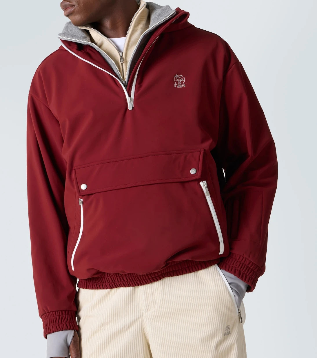 Brunello Cucinelli - Half-zip ski jacket