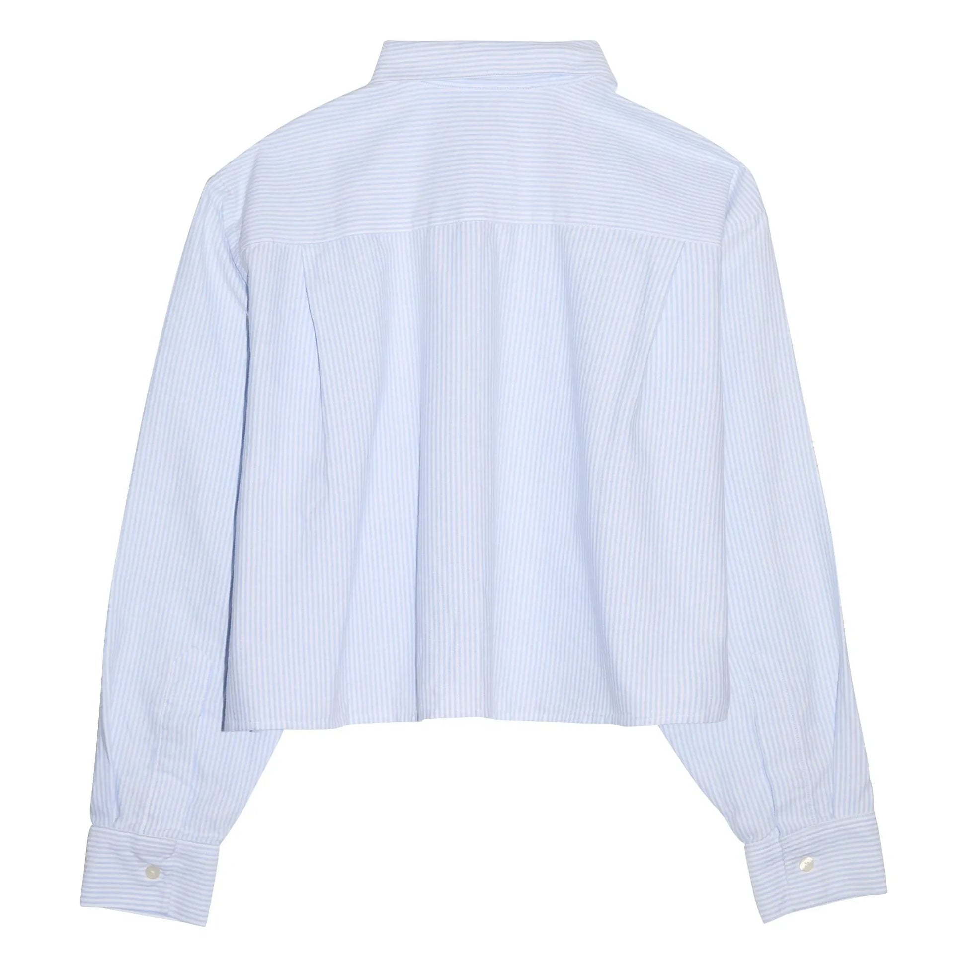 Smallable Woman - Striped Chili Short Shirt | Ice Blue