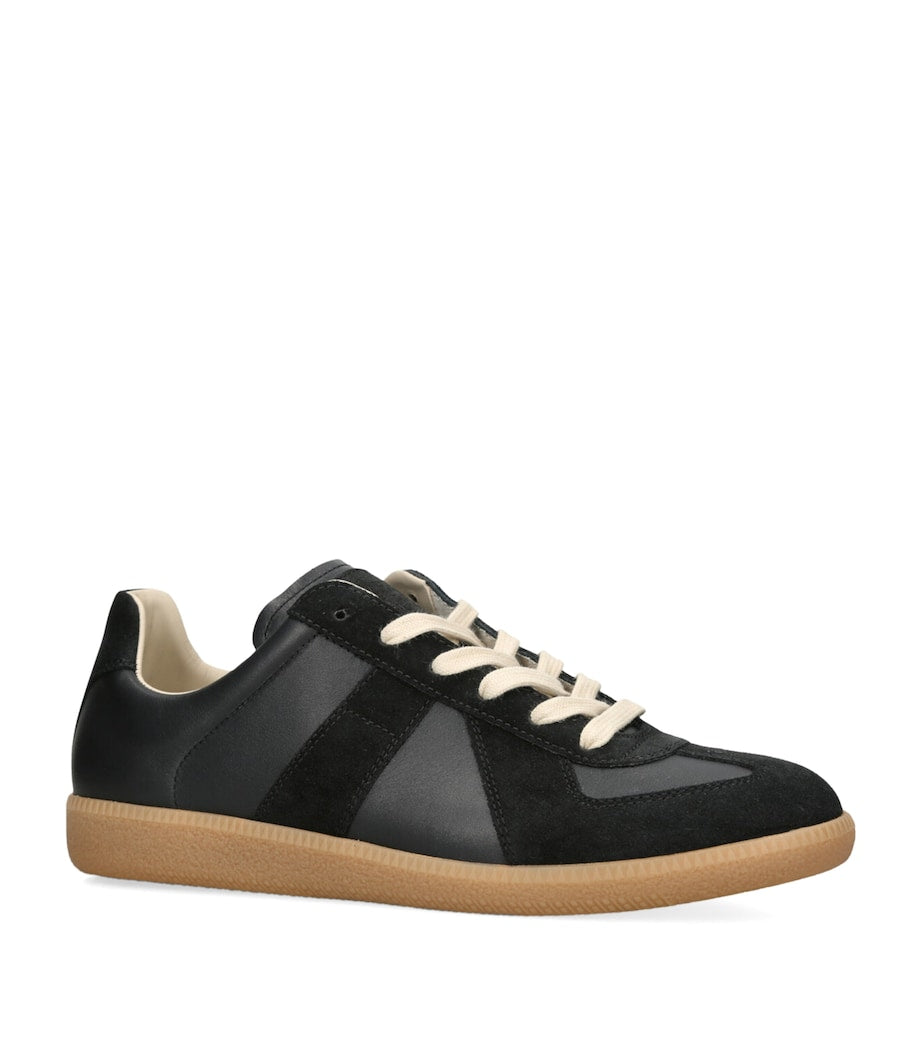 Leather-Suede Replica Sneakers