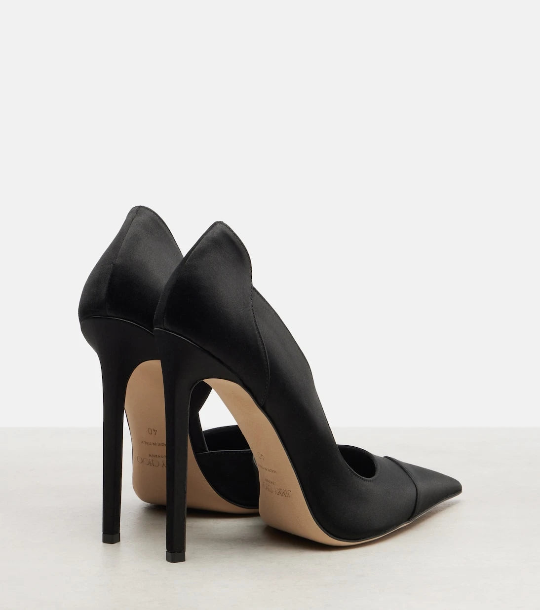 Jimmy Choo - حذاء بريجيت 120 بكعب عالٍ من الساتان