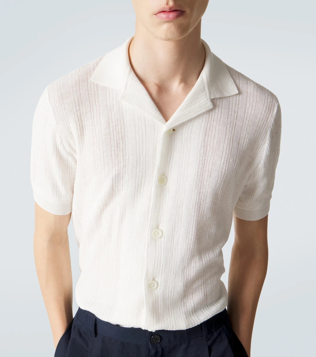 Brioni - قميص من الكتان والقطن