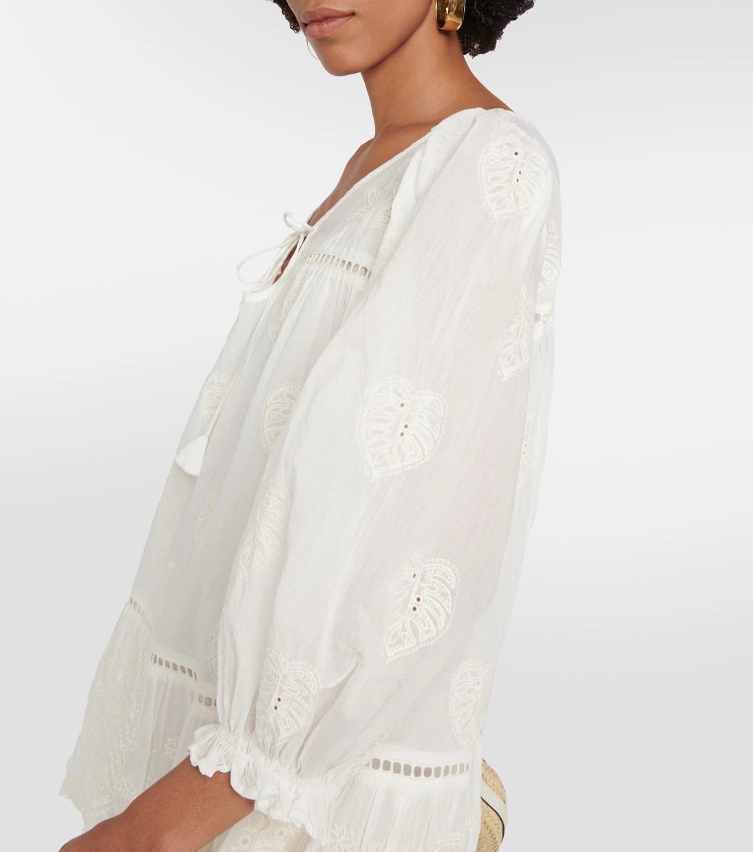Velvet - Renee embroidered cotton minidress