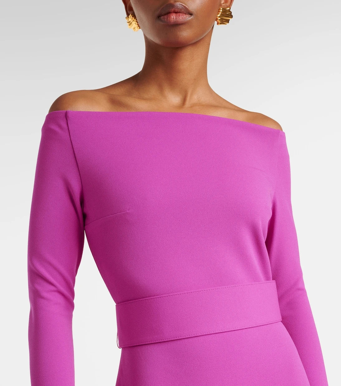 Solace London - Sabina off-shoulder gown