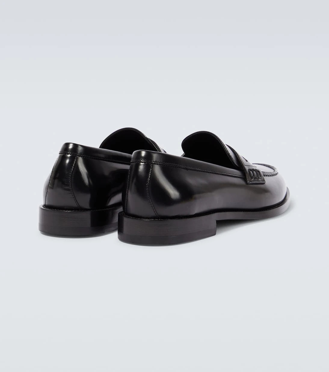 Manolo Blahnik - Perry leather penny loafers