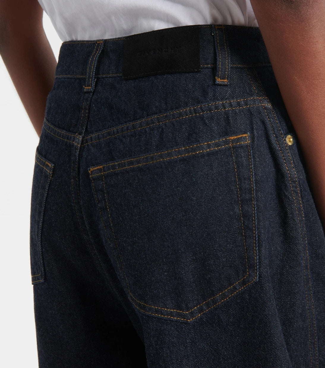 Givenchy - Cocoon yüksek bel geniş paça jean
