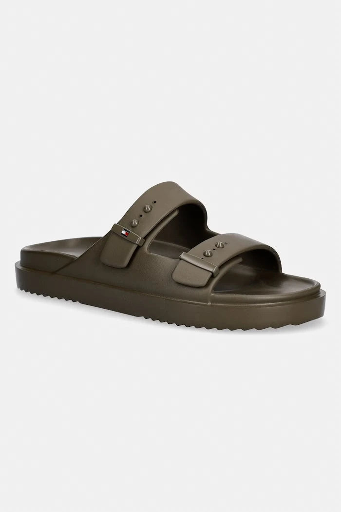Tommy Hilfiger erkek havuz terliği LIGHT ADJUSTABLE POOL SLIDER