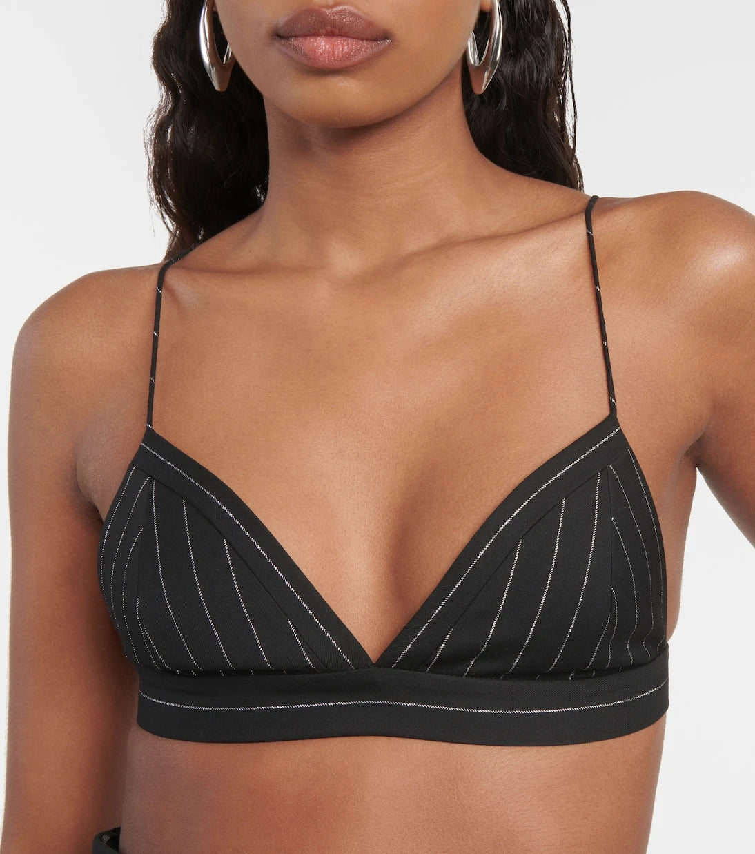 Alex Perry - Pinstripe Lurex® bralette