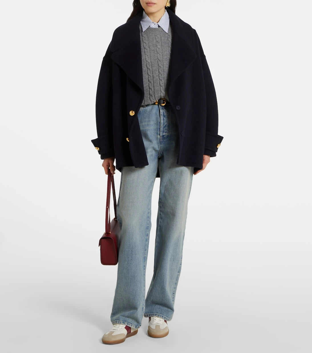 Tod's - حذاء سنيكرز تودز تابز من الجلد بلمسات شمواه