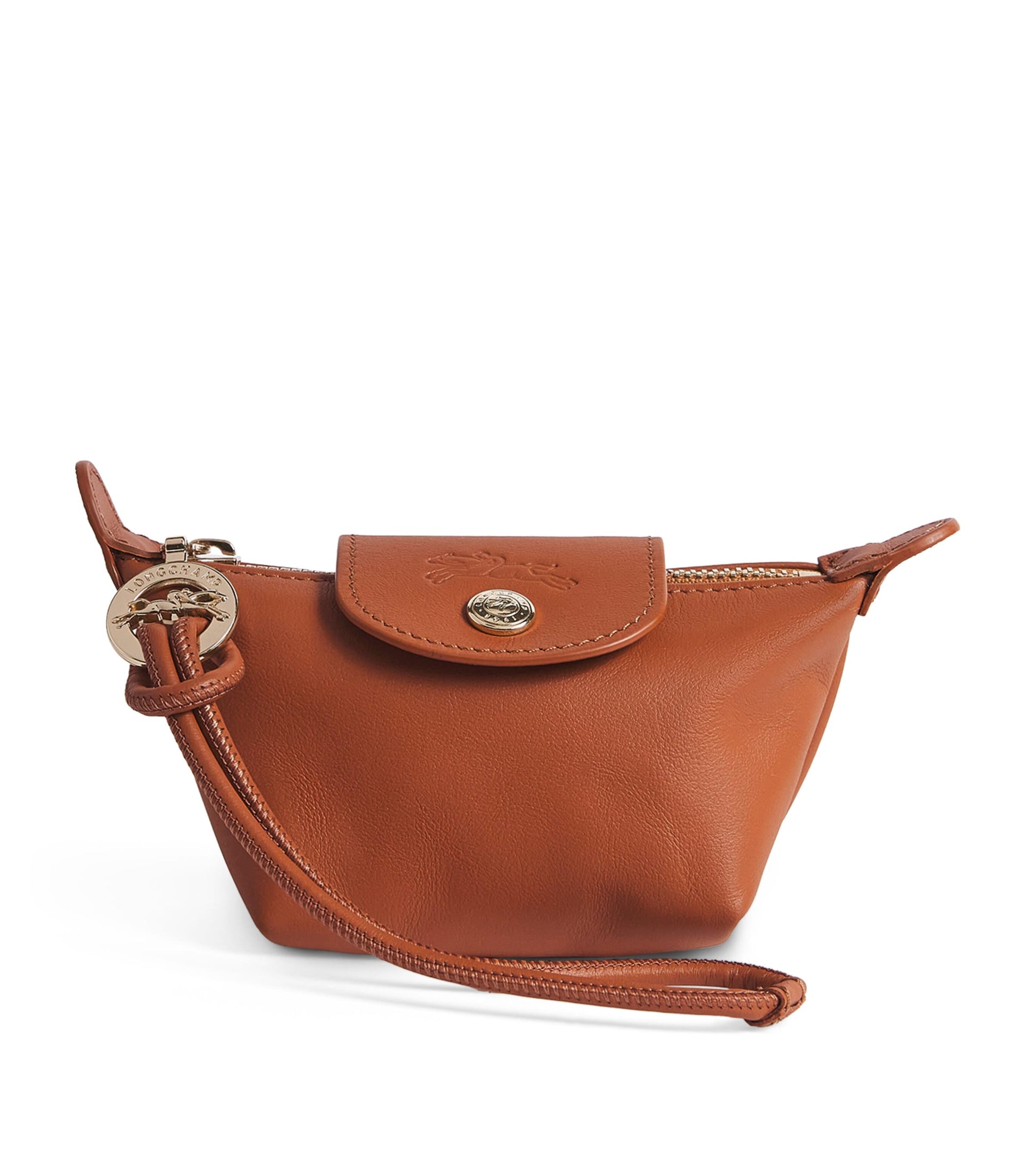 Longchamp Brown Leather Le Pliage Xtra Coin Purse