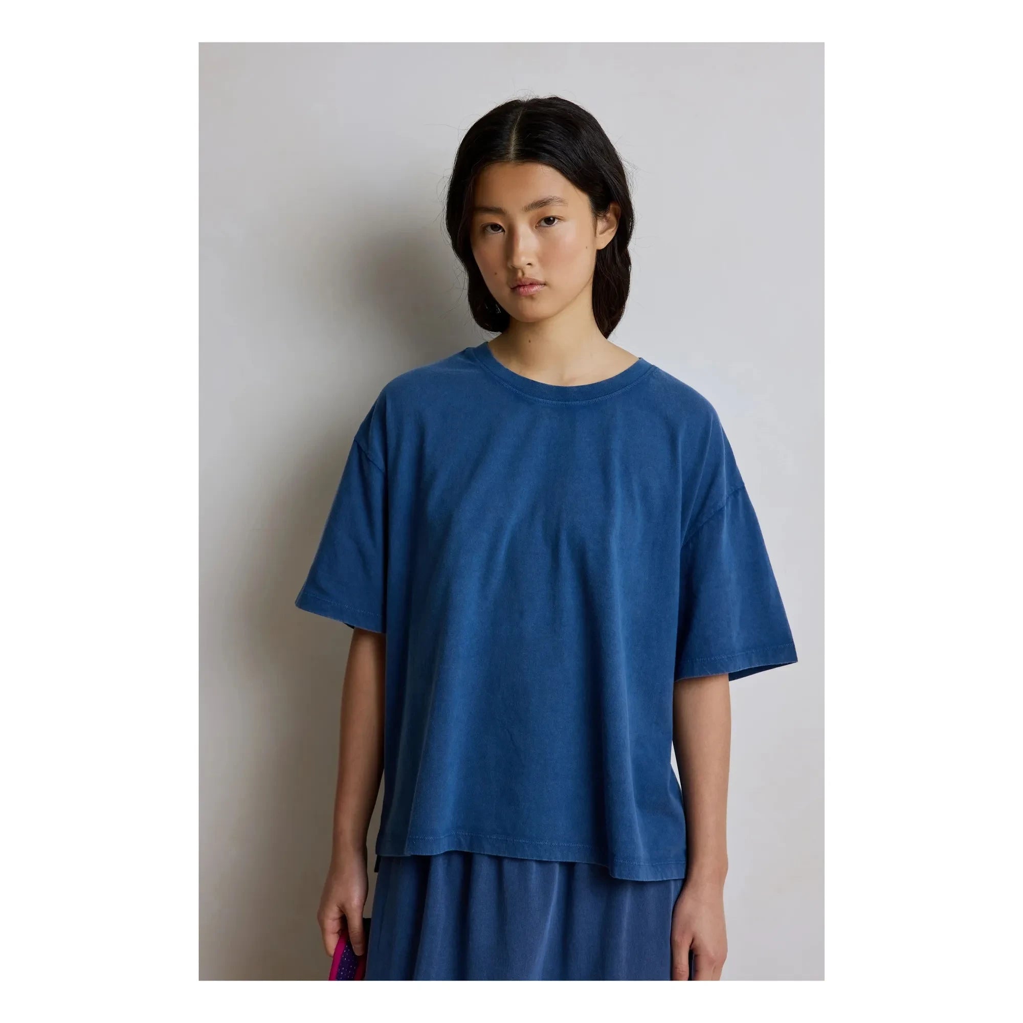 Hod - Ambre Cotton T-shirt | Navy blue