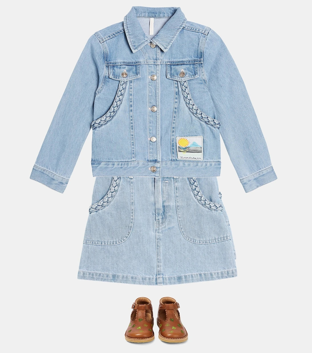 Zimmermann Kids - تنورة أوغست دنيم