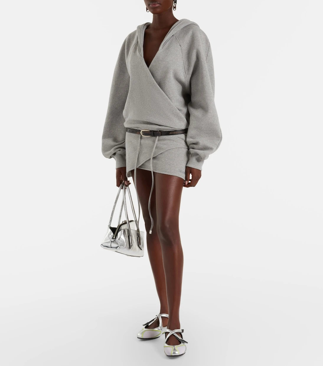 The Attico - Cotton jersey sweatshirt dress