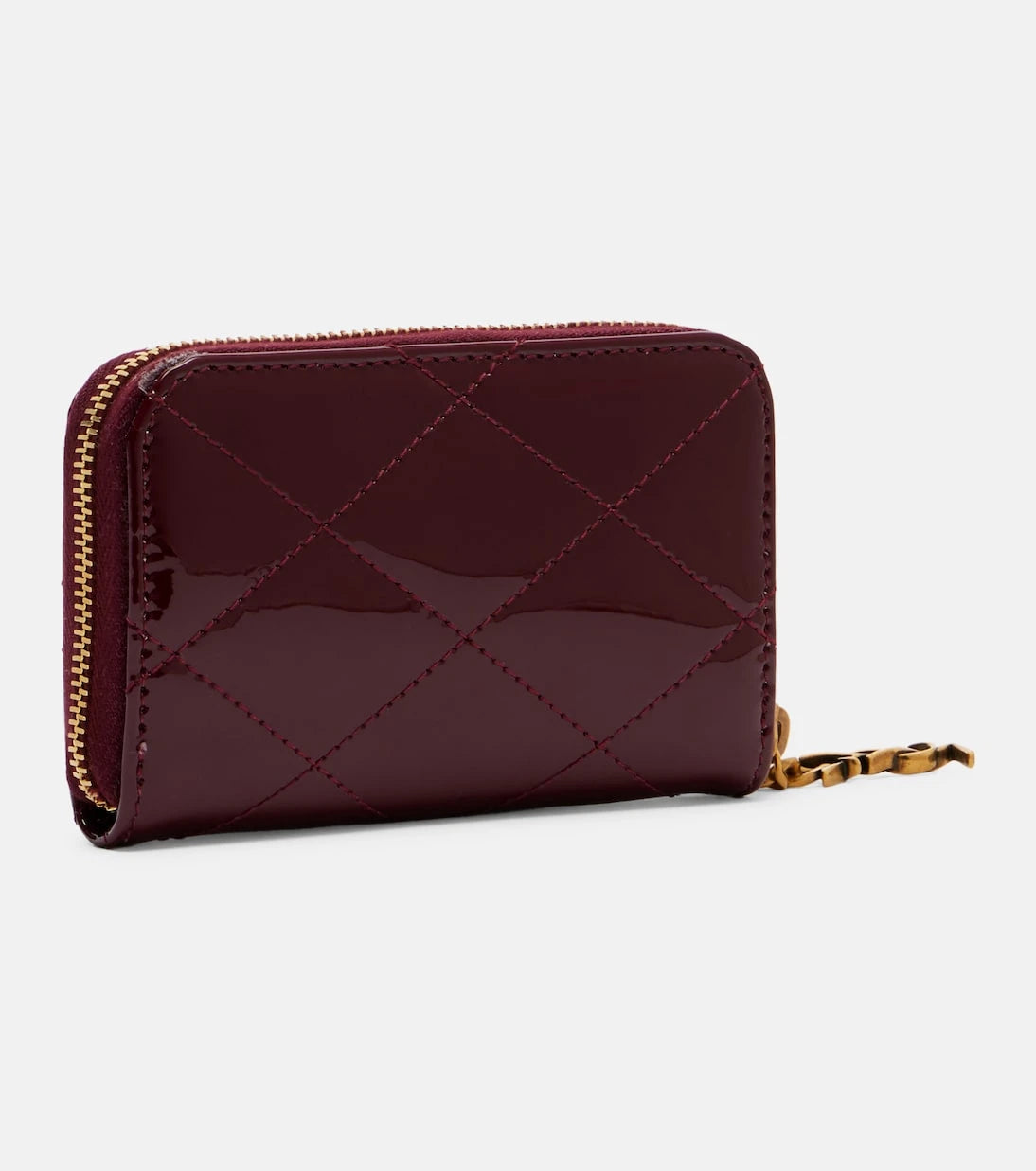 Saint Laurent - Cassandre Bijou patent leather wallet