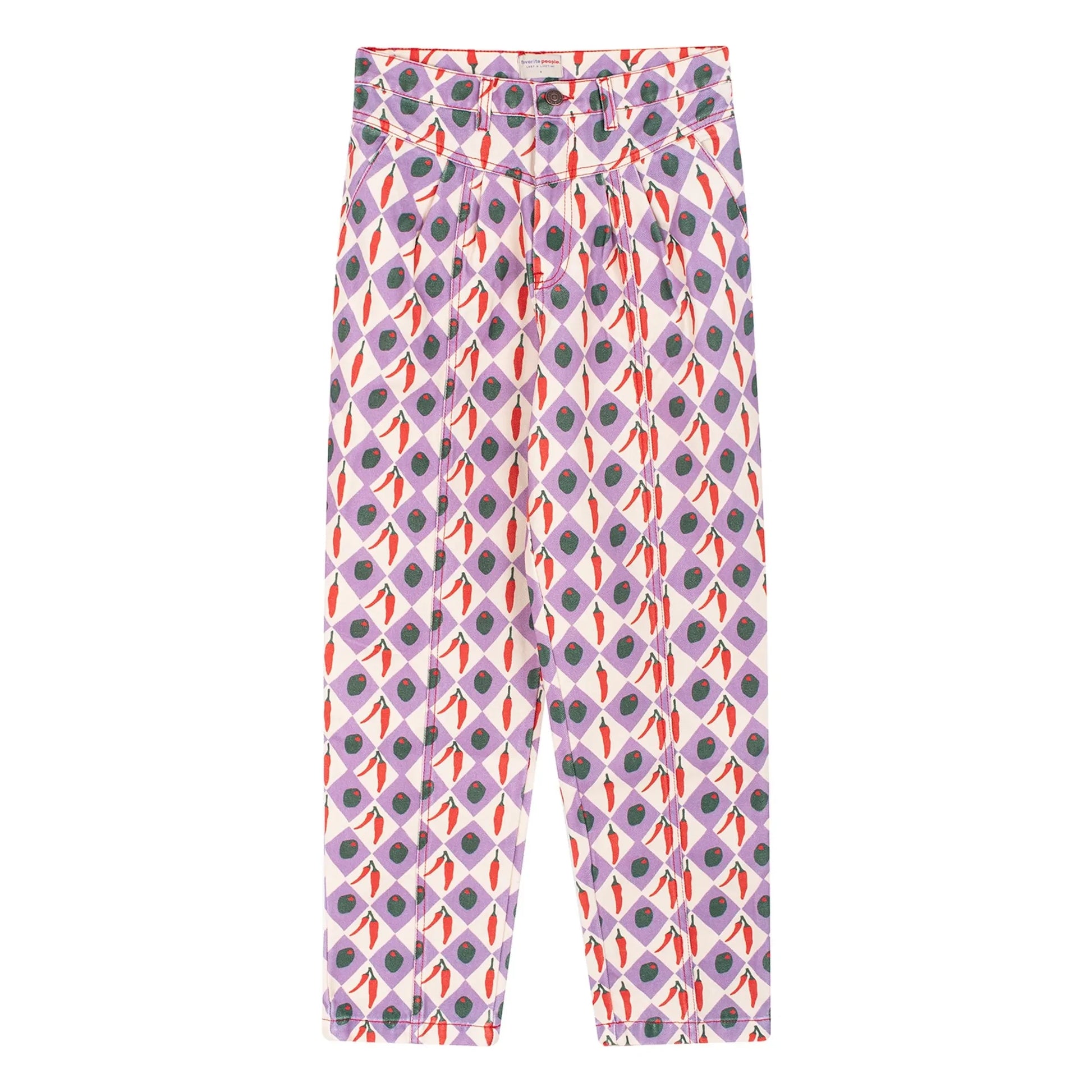 Favorite People - Formaggio Pants Peppers - Women's Collection | Purple