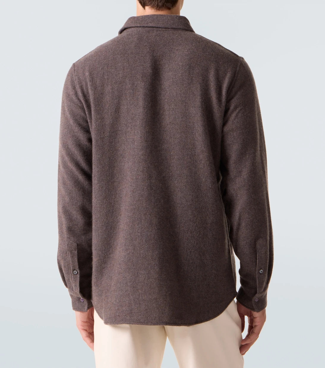 God's True Cashmere - Cashmere shirt with amethyst