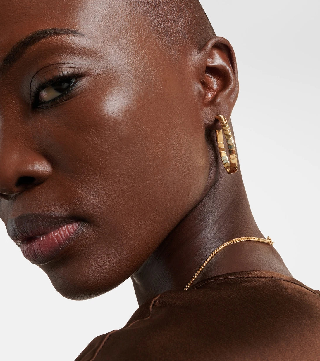 Anita Ko - Luna Large 18kt gold earrings