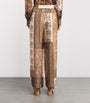 Zimmermann Brown Cotton Lucky Bandana Trousers