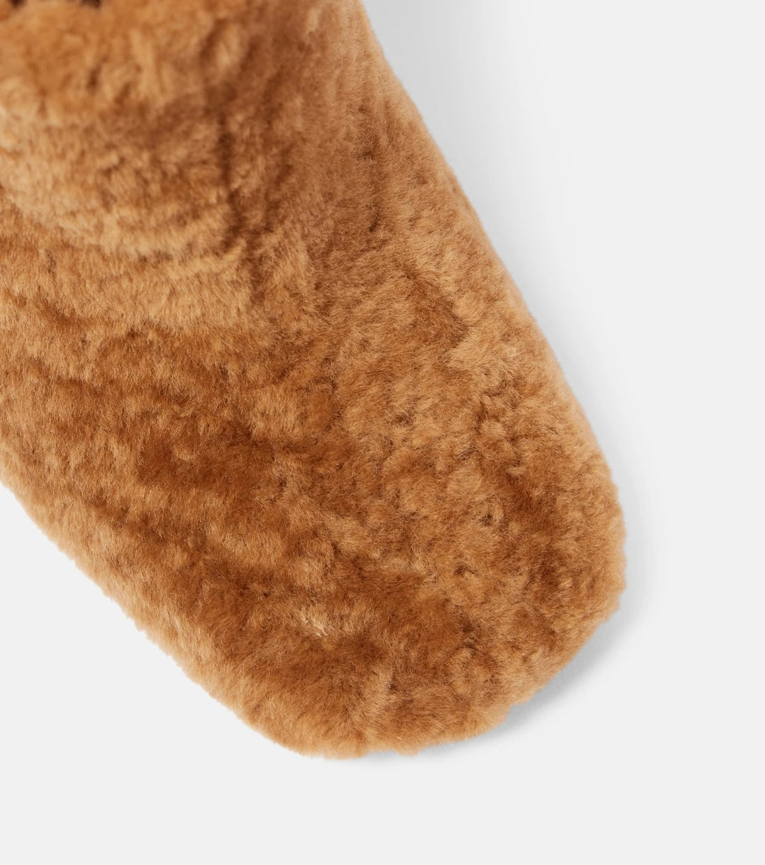 Dries Van Noten - Shearling wedge mules