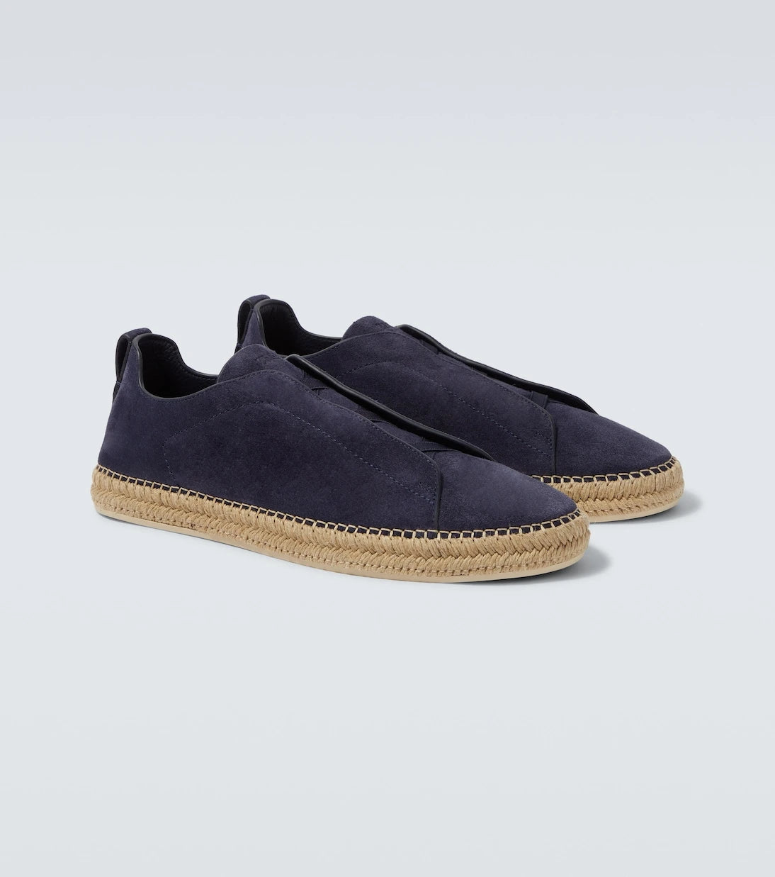 Zegna - Triple Stitch suede espadrilles