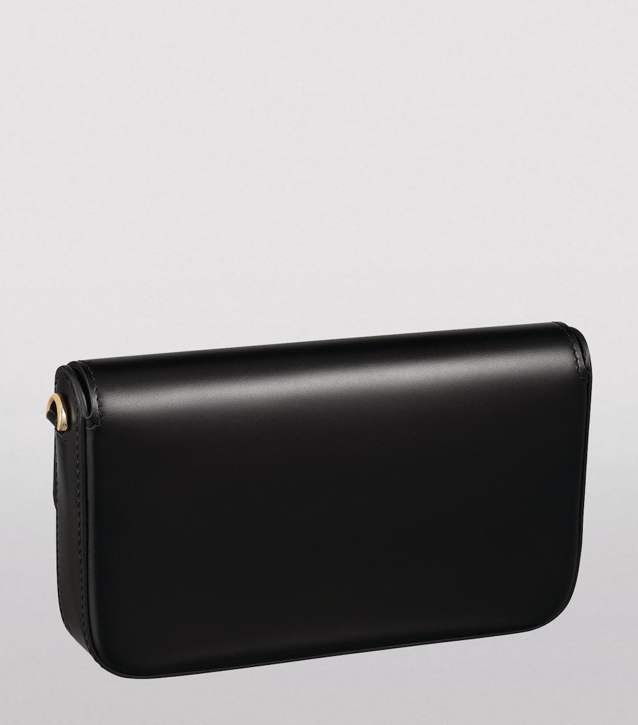 Mini Leather C de Cartier Chain Bag BLACK