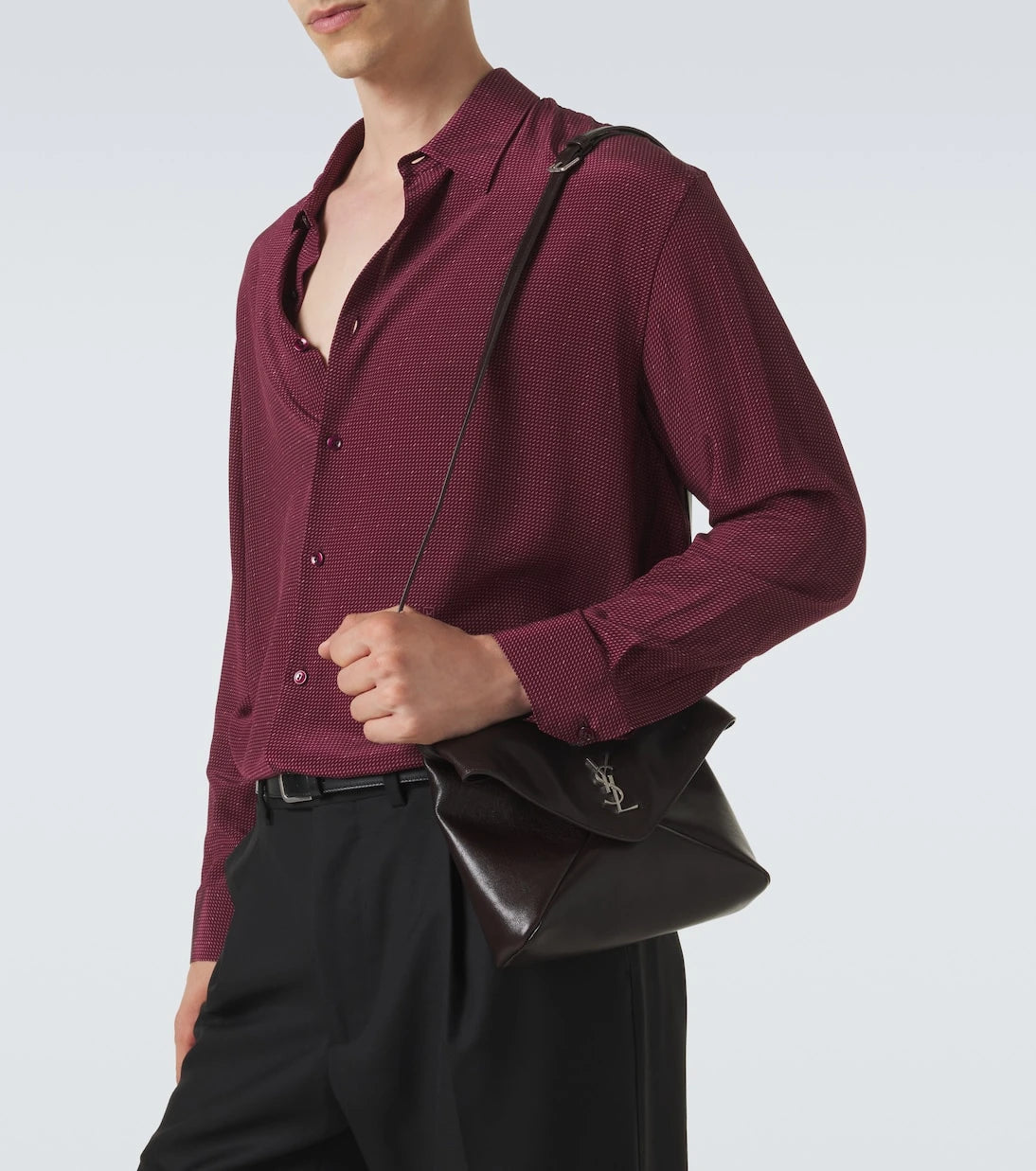 Saint Laurent - Cassandre Envelope leather messenger bag