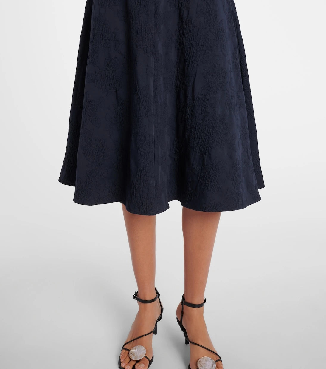 Erdem - Floral cotton-blend jacquard midi dress