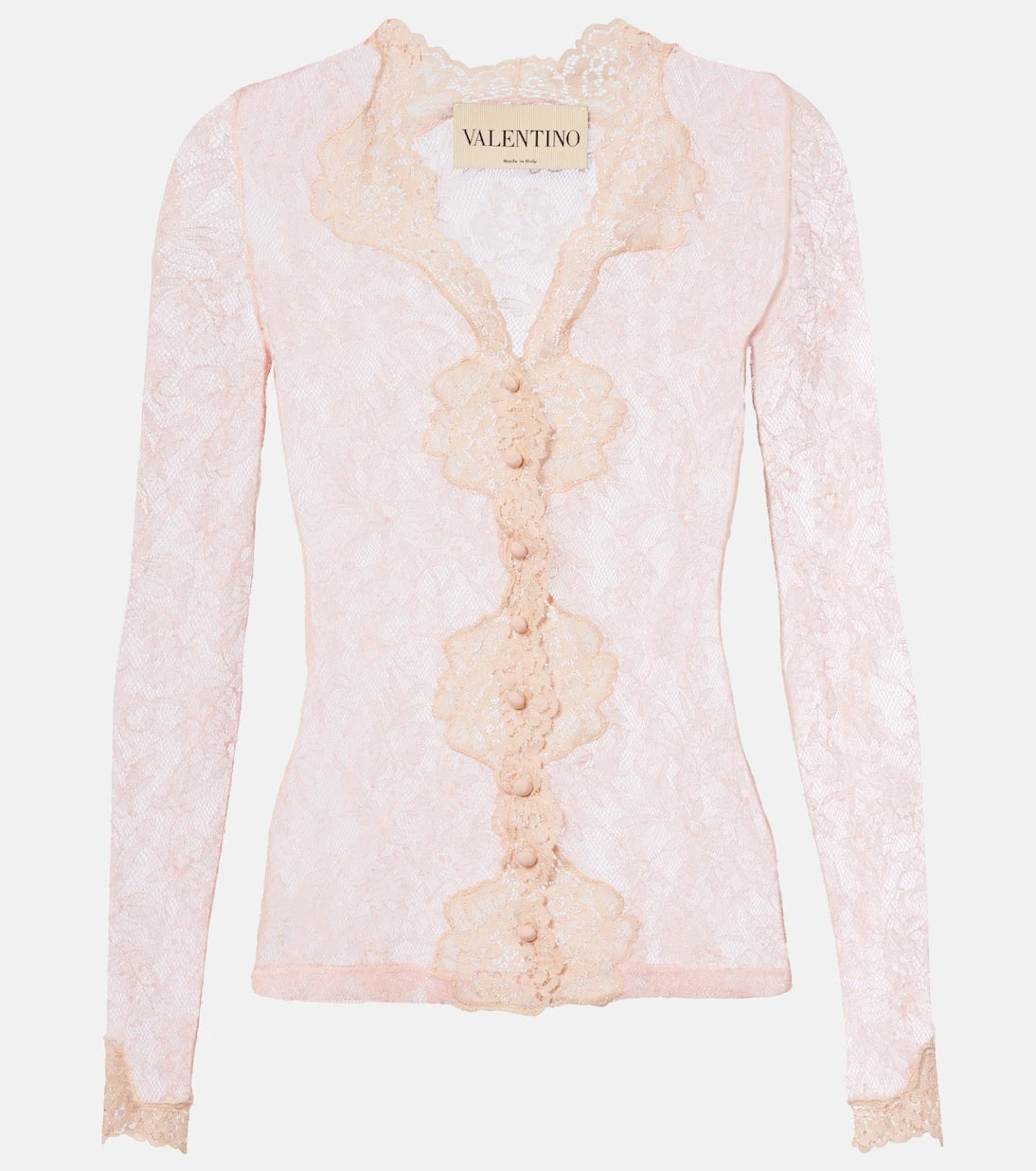 Valentino - Floral sheer lace cardigan