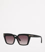 TOM FORD Black Acetate Winona Cat Eye Sunglasses