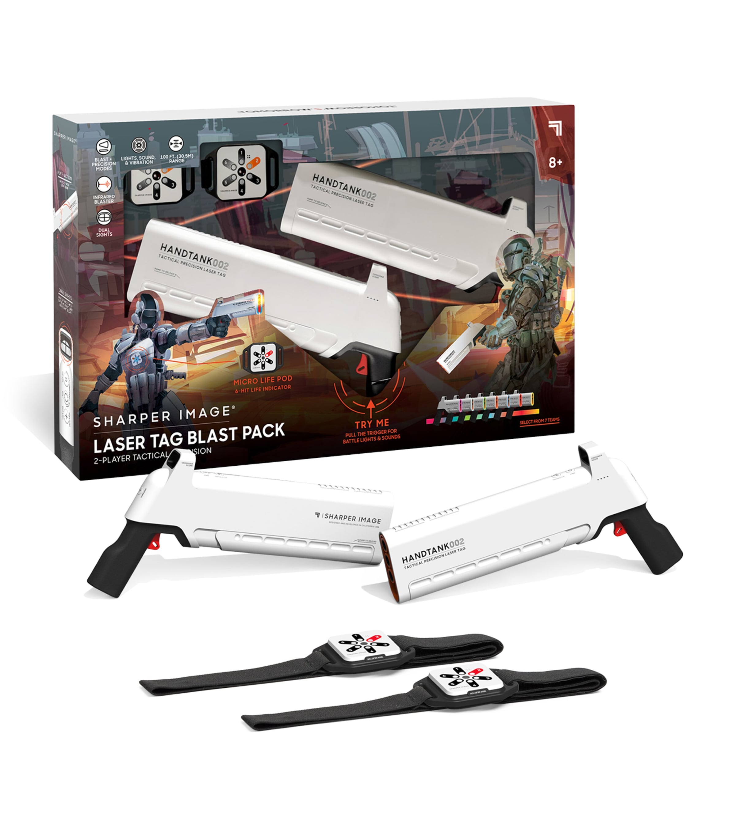 SHARPER IMAGE Laser Tag Handtank Blast Pack