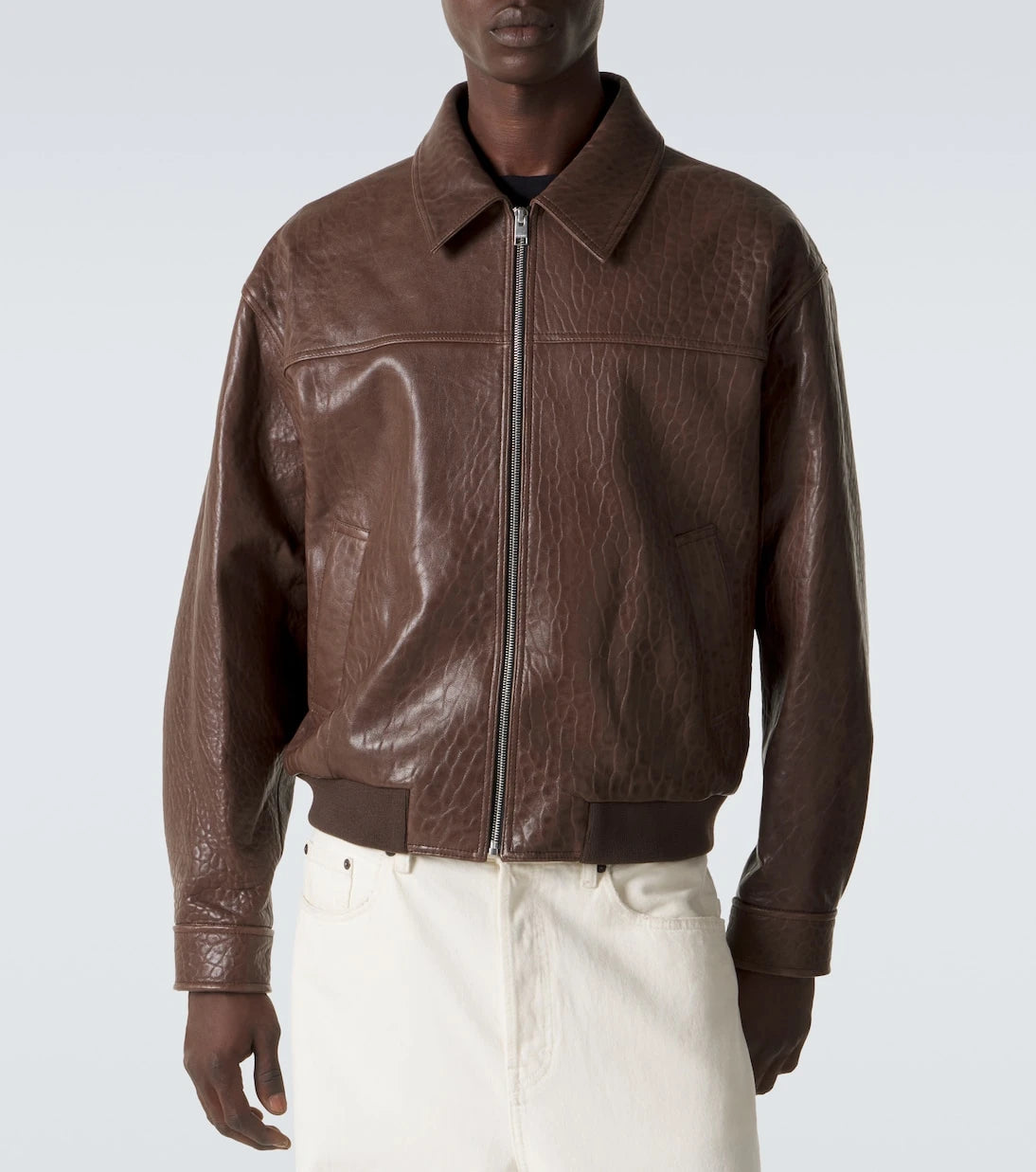 Frame - Leather bomber jacket