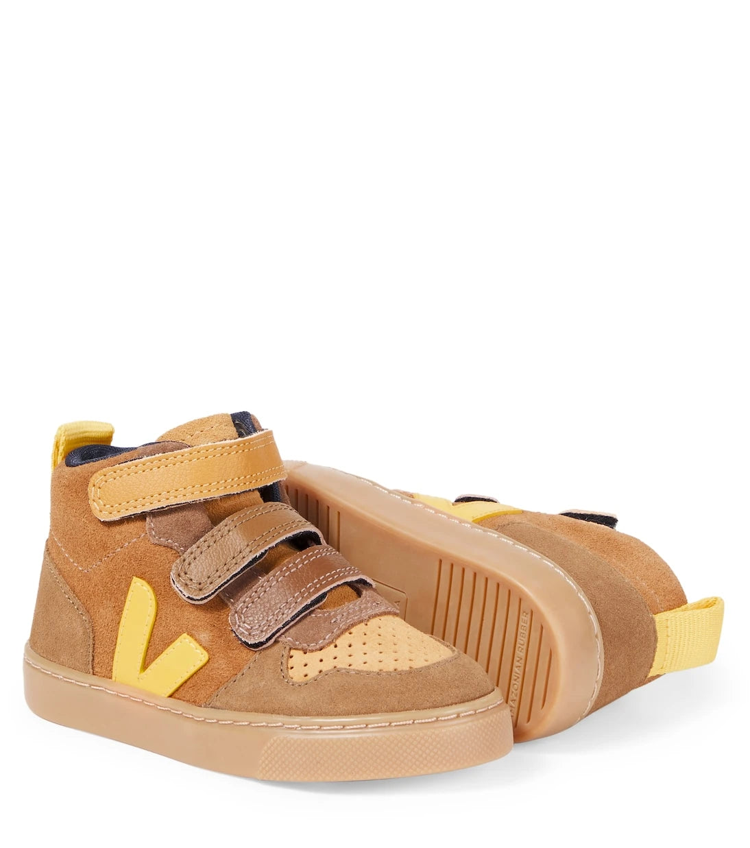 Veja Kids - V-10 suede high-top sneakers