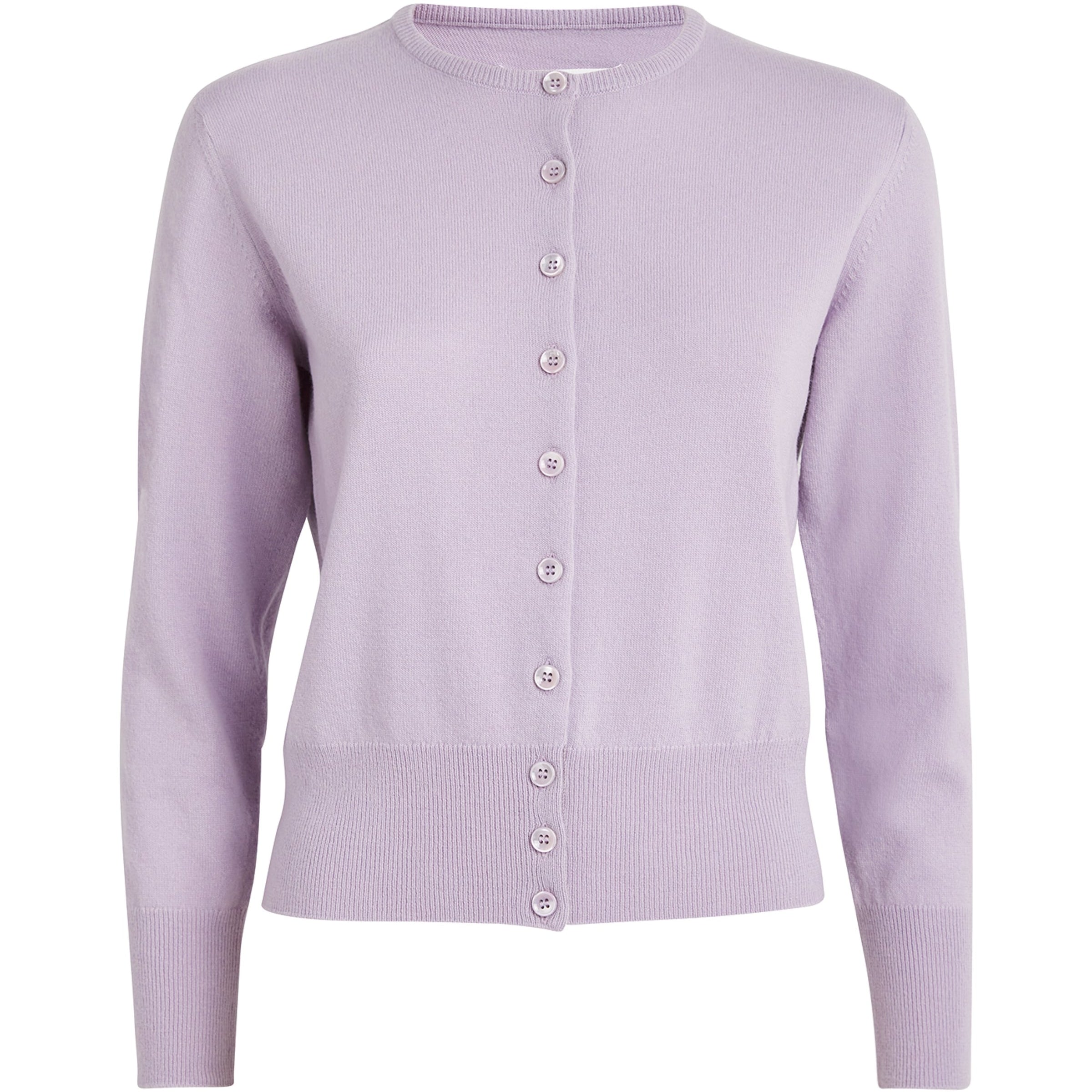 Maison Margiela Purple Virgin Wool Cardigan