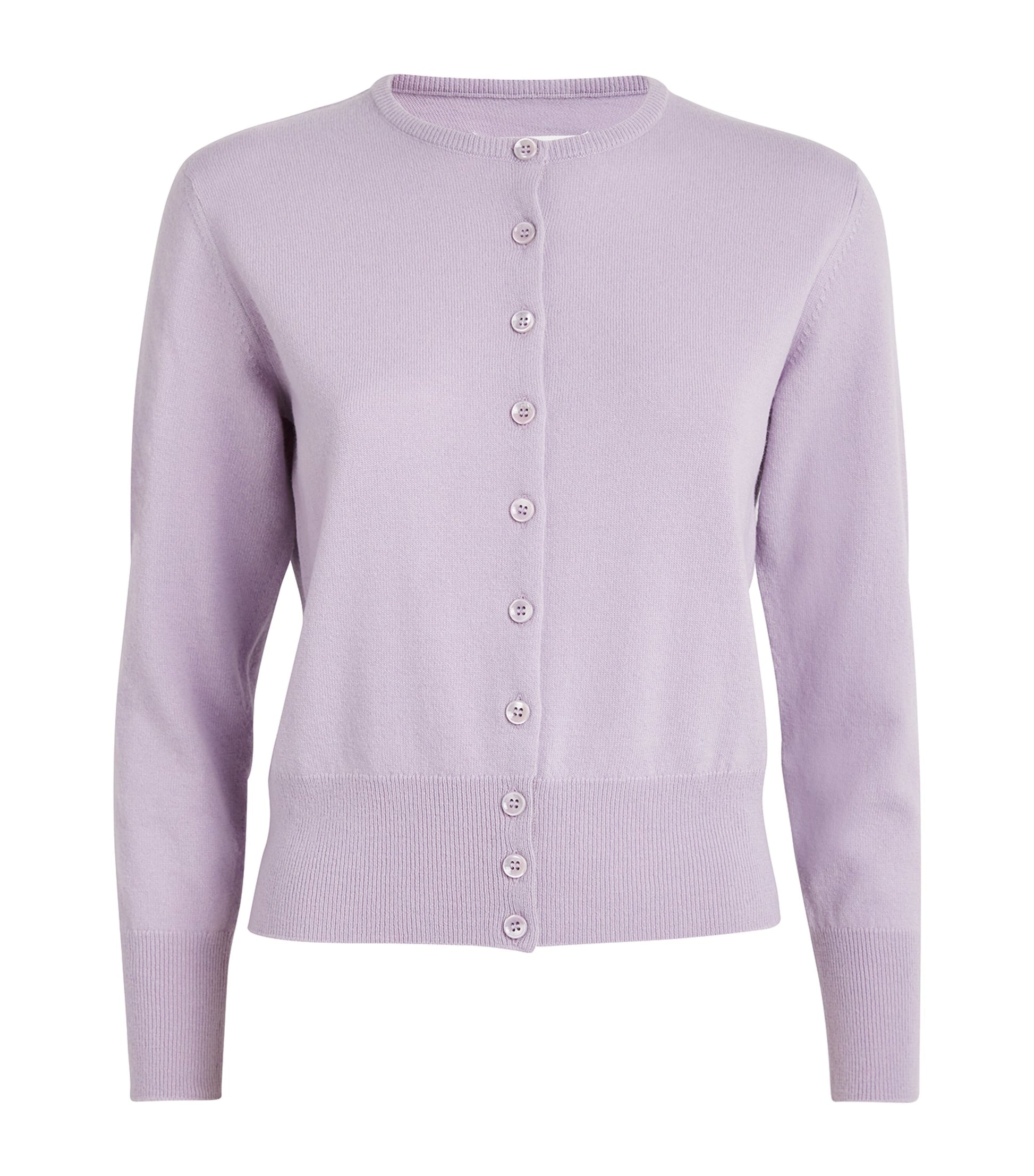 Maison Margiela Purple Virgin Wool Cardigan