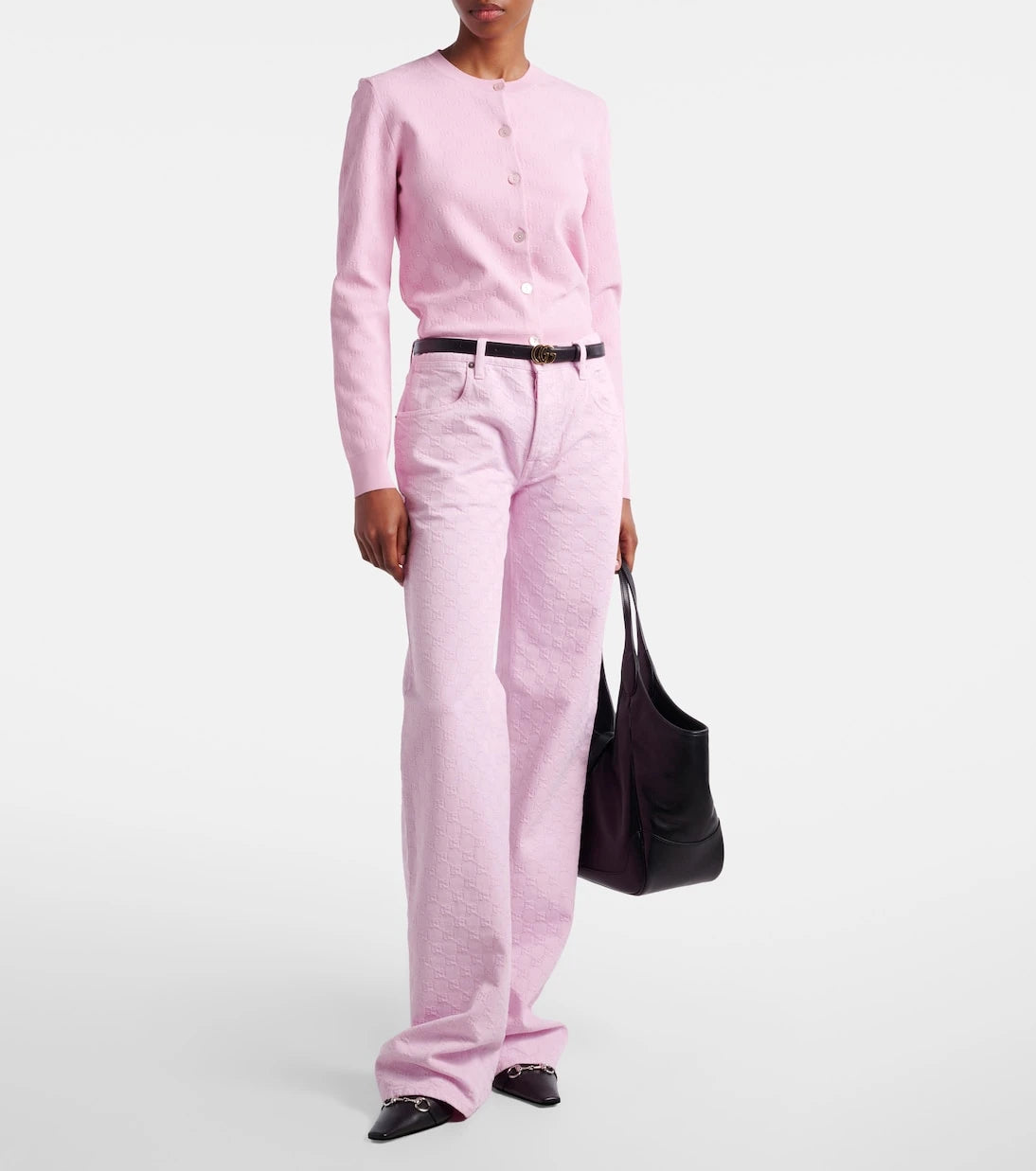 Gucci - جينز مستقيم بجاكار GG