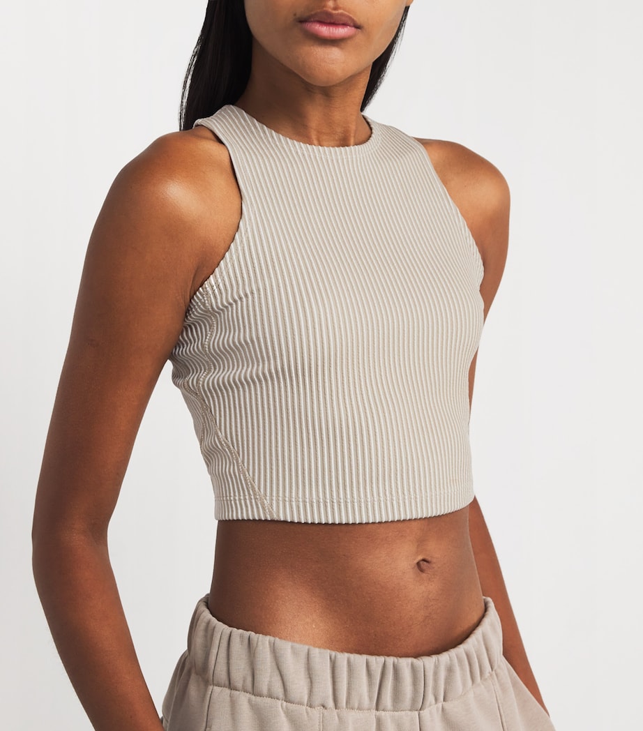 On Brown All-Day Ribbed Crop Top