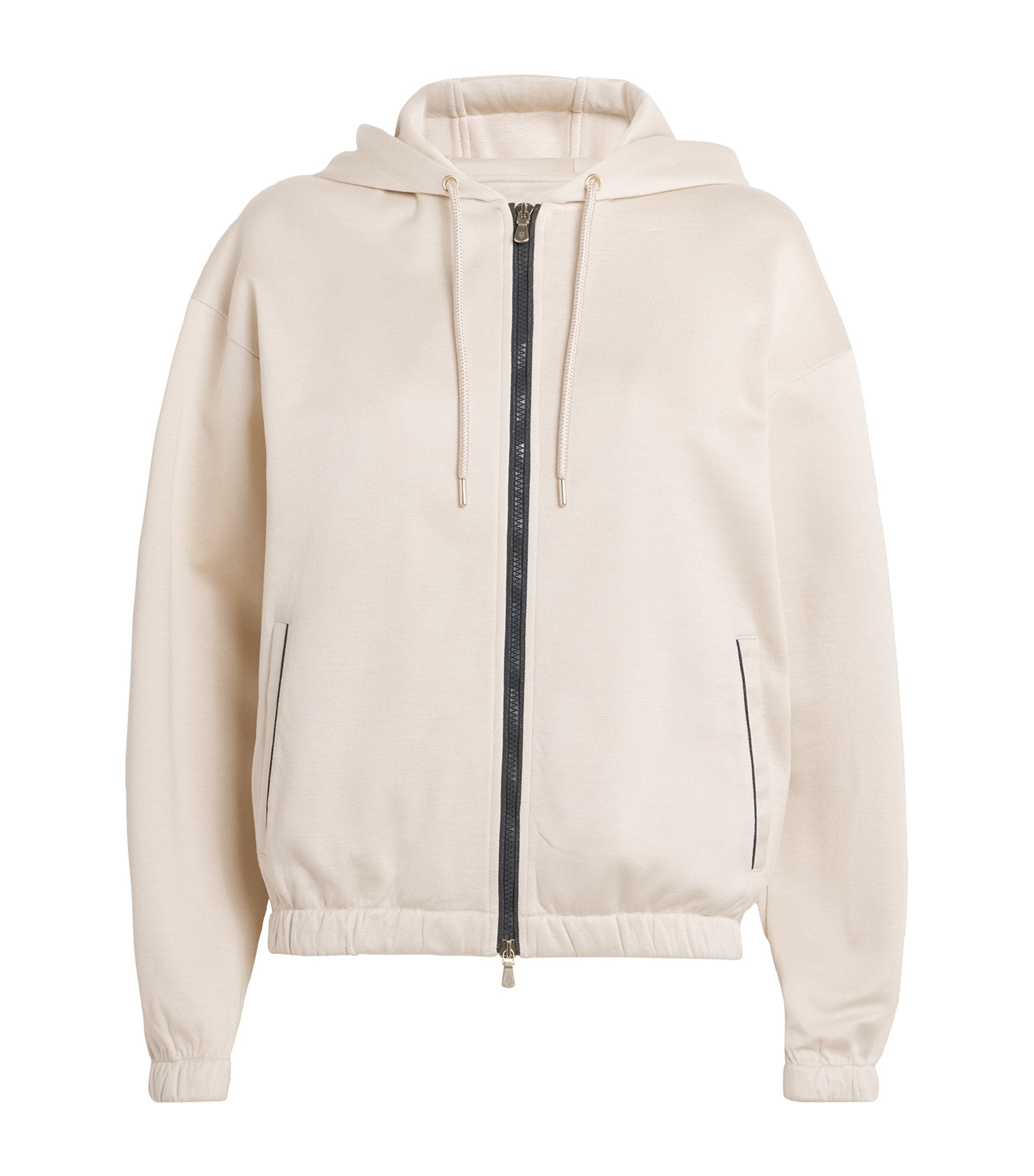Cotton-Blend Zip-Up Hoodie