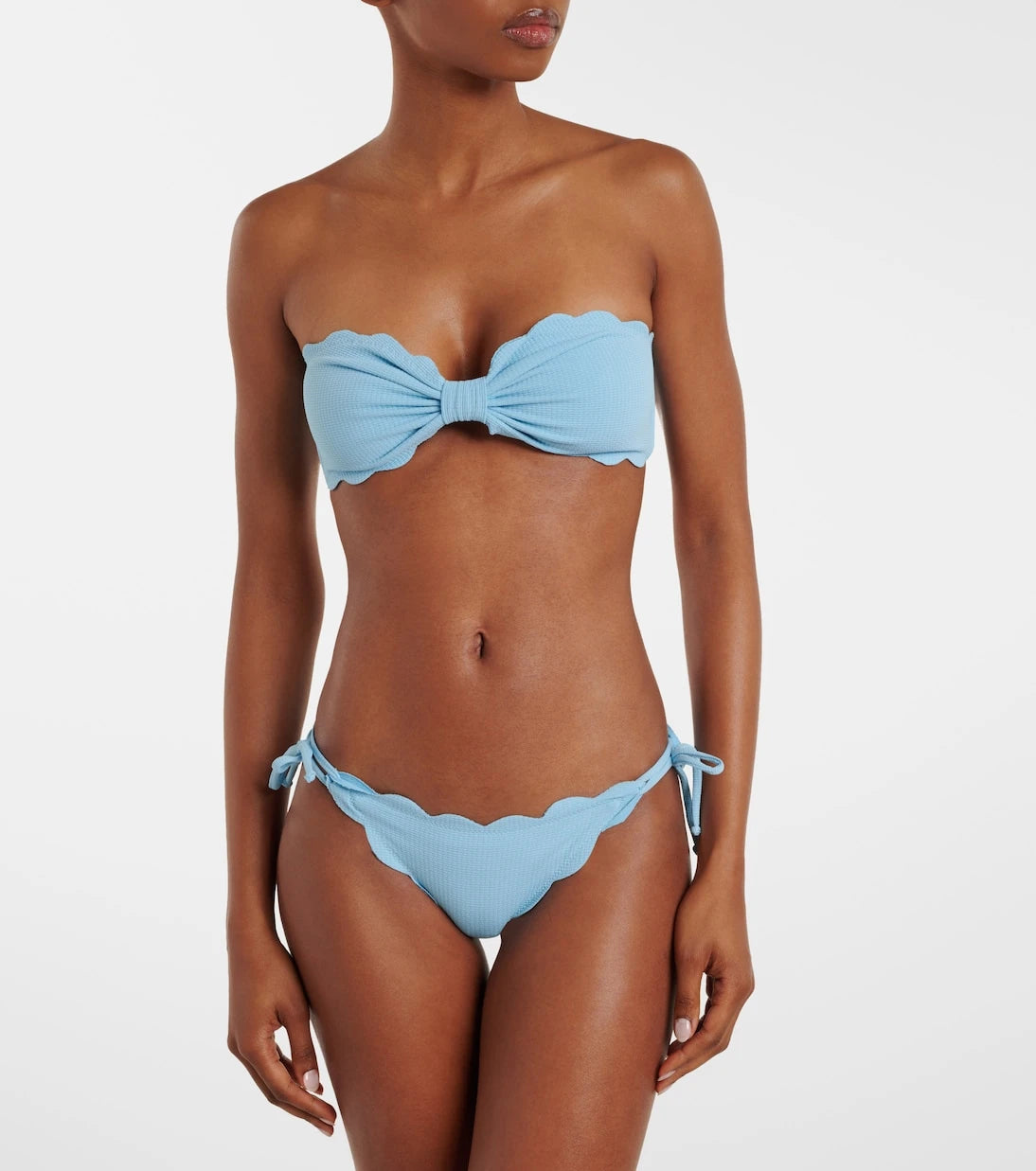 Marysia - Antibes scalloped bikini bandeau top