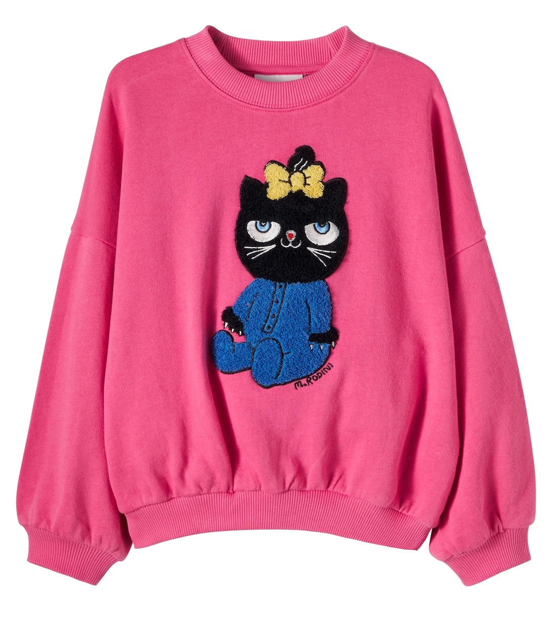 Mini Rodini - Cat patch-appliqué jersey sweatshirt
