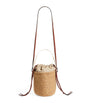 Brown Small Woody Basket Bag