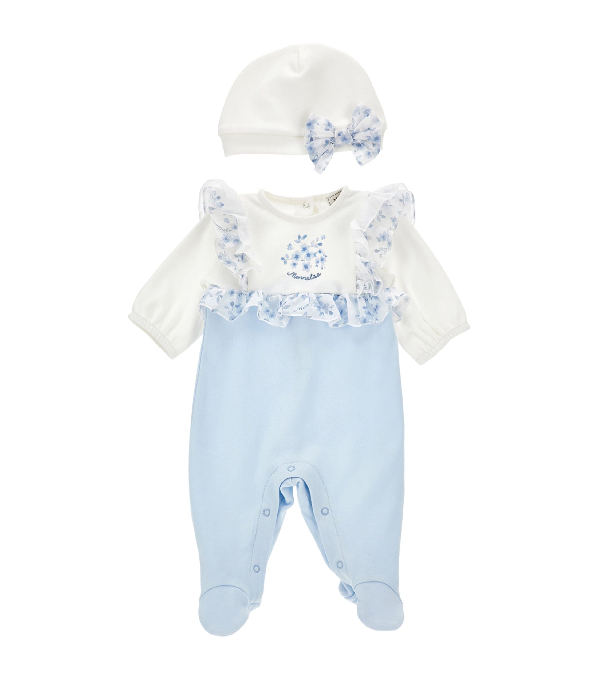 Cotton Floral All-In-One and Hat Set (1-9 Months)