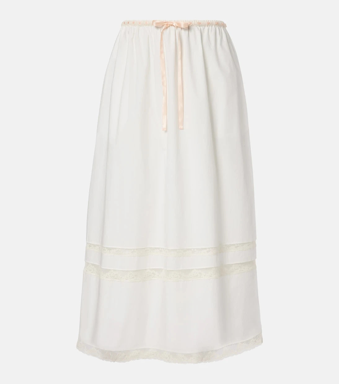 Posse - Alma lace-trimmed midi skirt