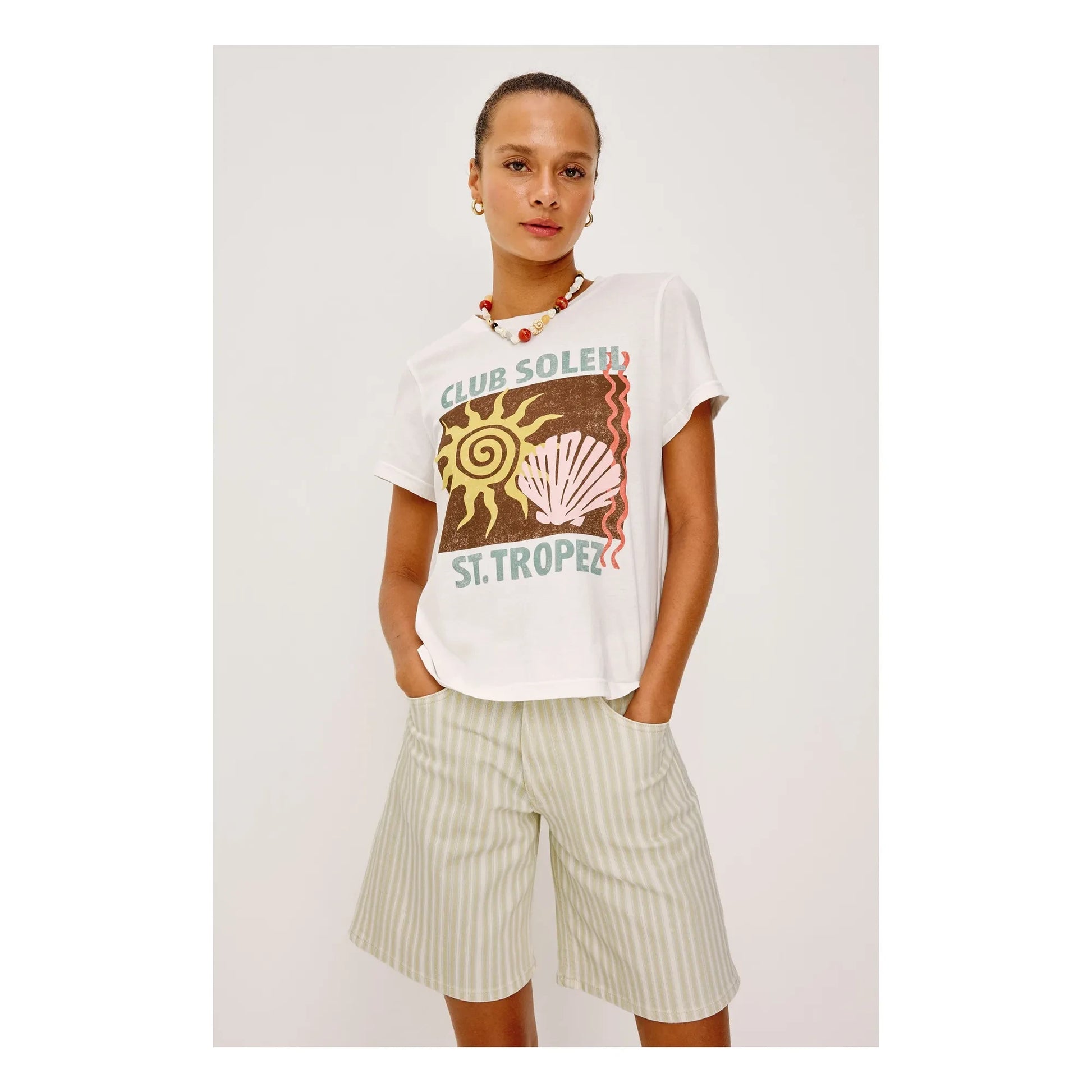 Rails - Classic Crew Cotton T-shirt | White