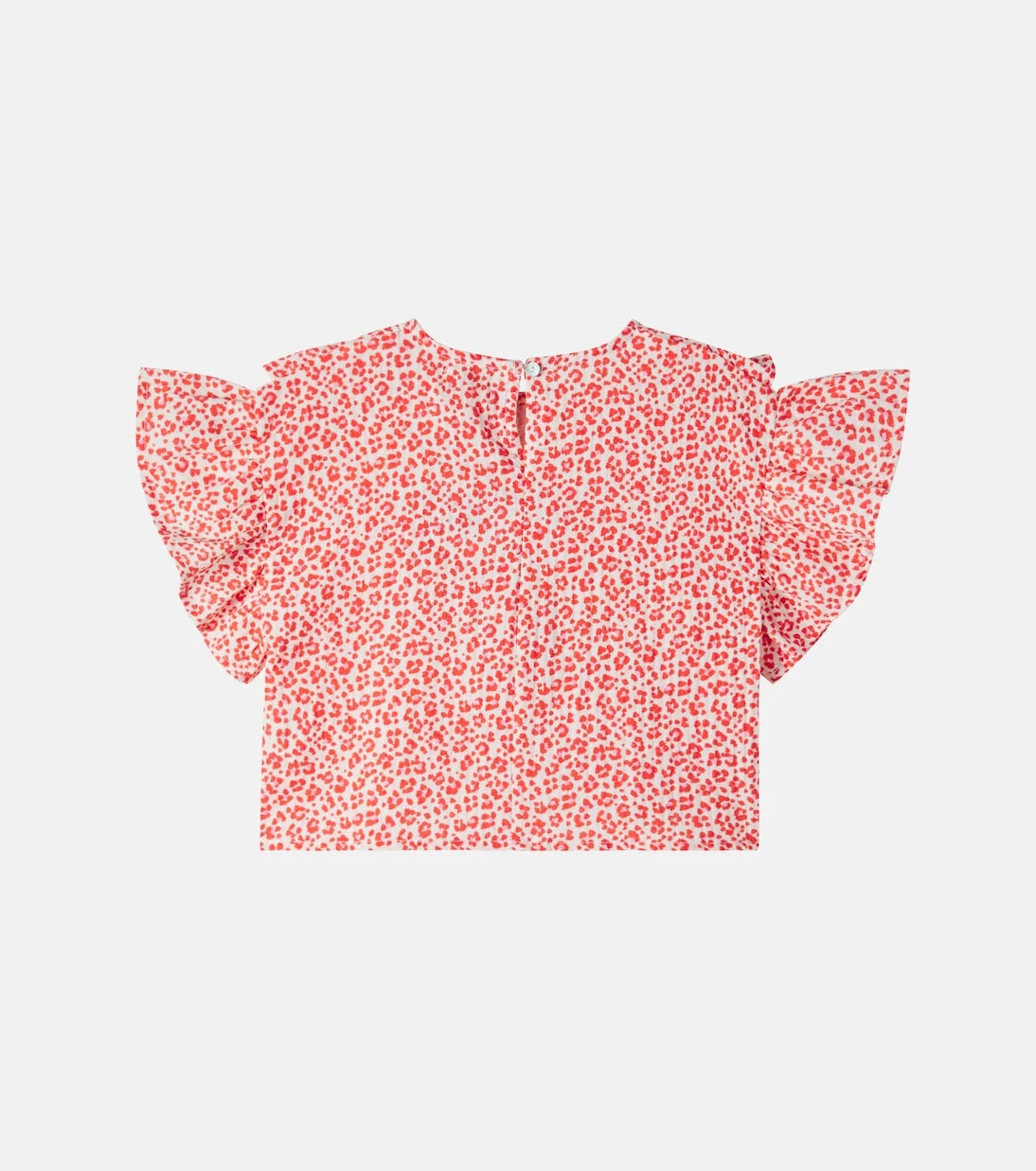 Cozmo - Duna printed ruffled cotton top