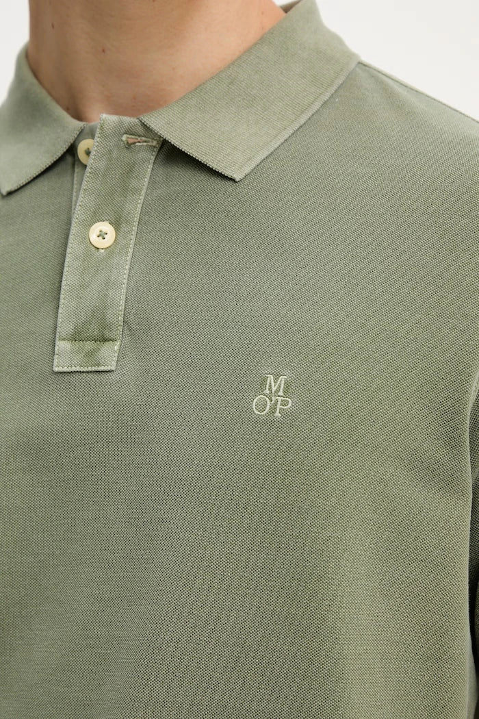 Marc O'Polo тениска с яка мъжка от памук