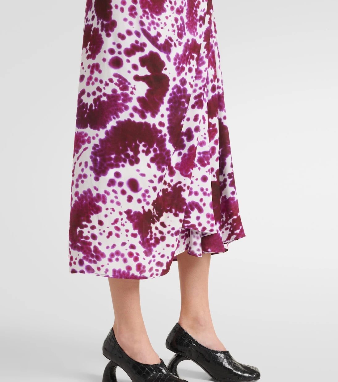 Dries Van Noten - Gathered midi skirt