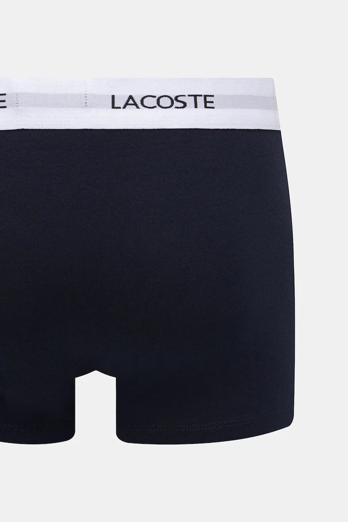 Lacoste erkek pamuklu elastan dar kesim boxer 3'lü