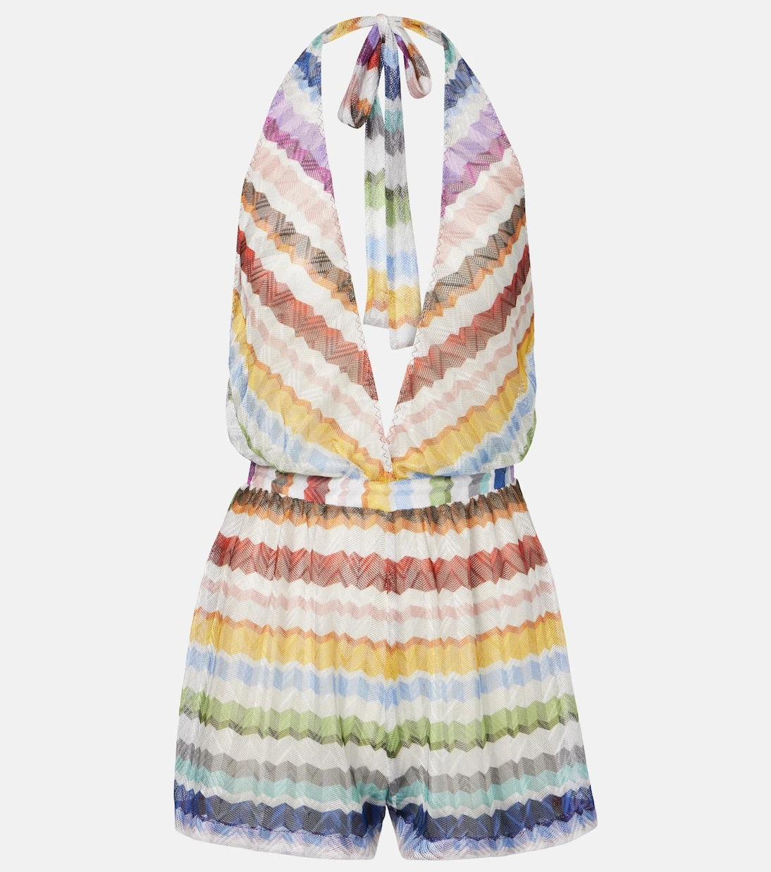 Missoni - Zigzag halterneck romper